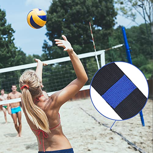 OMSORG 2-in-1 Beach Volleyball Lines, Heavy Duty Volleyball Boundary Lines with Reinforced Corners, Fit for Sand Backyard Grass 2 inch, Official Court Size 26.3' X 52.6'