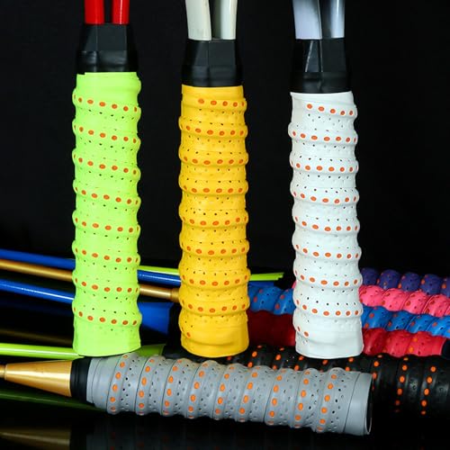 Tennis Squash Badminton Pickleball Racket Overgrips Grip Tape for Anti-Slip and Absorbent Grip