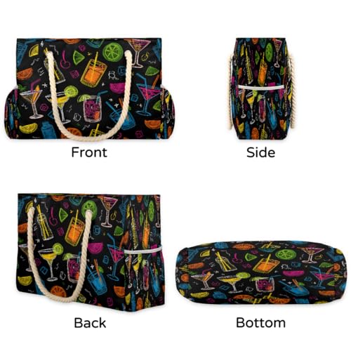 Beach Bag Waterproof Sand-proof Canvas Tote Lightweight Shoulder Bag Suitable for Family outdoor travel - color: C3