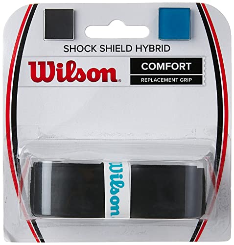 Wilson Shock Shield Hybrid Tennis Racquet Replacement Grip, Black - size: One Size