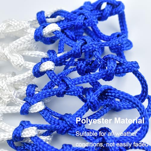 Basketball Net, Upgraded Thickening Heavy Duty Basketball Net, Rainproof Sunscreen for All-Weather, Never Fade -12 Loops