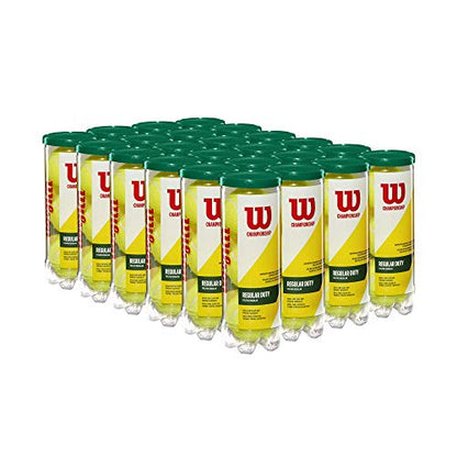 WILSON Championship Tennis Balls - size: 24 Can Case (72 Balls), style: Regular Duty
