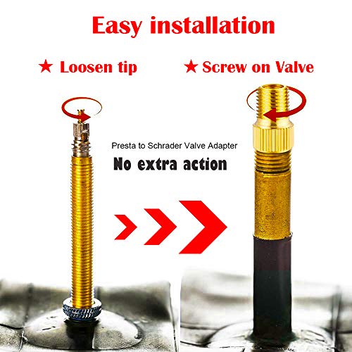 21PCS Brass Presta Schrader Valve Adapter Tools, Ball Pump Needle, Bike Tire Pump Accessories Fit for Gym Balloon Toy