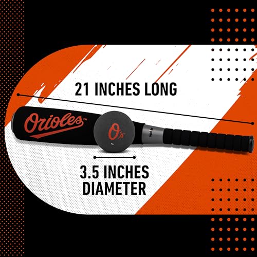 Franklin Sports MLB Jumbo Foam Baseball Bat + Ball Sets - Kids Oversize Foam Baseball Bats + Soft Baseballs - Indoor + Outdoor Youth Baseball Toy - MLB Team Baseball Bat + Ball Sets