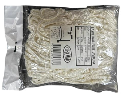 Indoor Basketball Nets (Pair) – Heavy-Duty Woven Material for Standard Hoops – Durable Net Replacement for Gym, Court, or Training Use - size: 3mm