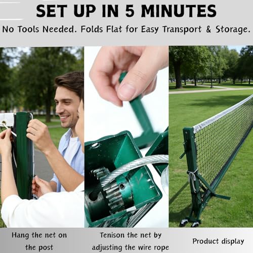 Pickleball Net Replacement 22x3ft, Professional Portable Pickleball Nets Heavy Duty Net Fits Standard Posts, Official Regulation Size for Indoor Outdoor Courts (Net Only)