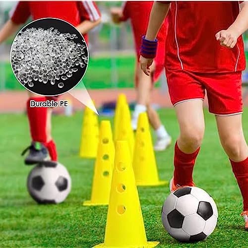 YXXSDP Professional Hurdle Cone Set, Adjustable Training Cones and Agility Poles, Multi-Sports Practice Equipment for Kids Pets Adult