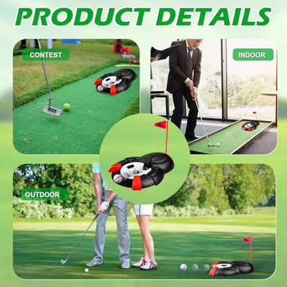 Golf Ball Automatic Putting Return Cup with Laser, Training Putting Indoor/Outdoor Aid, Golf Cup Putting Machine, Suitable for Practicing at Home, Yard, Office, Party