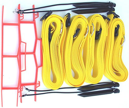 Home Court 2-inch Adjustable 30-ft Sand Court Line - 19AS - color: Yellow