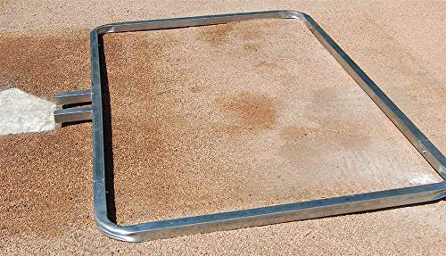 Trigon Sports Softball Batters Box Template, Baseball Batting Box Template, Heavy Duty, Softball Coaching Accessories - size: 4' x 6'