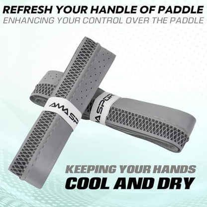 AMA SPORT Pickleball Paddle Grip Tape 2 Pack Pickleball Overgrip Replacement Grip Wrap for Pickleball Rackets Anti-Slip Grip Ridge Easy Installation and Long-Lasting Performance