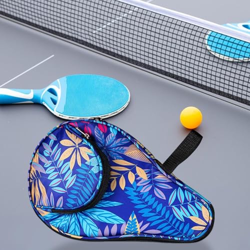 Table Tennis Bag - Colorful Table Tennis Racket Case, Durablee Table Tennis Paddle Case | Elastic Sports Containers Bag, Tennis Racket Storage Bag with Thick Layers for Friends, Teenagers, Families