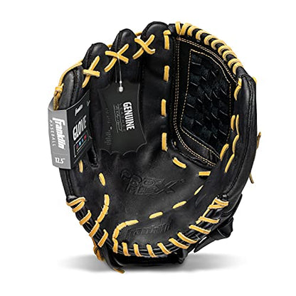 Franklin Sports Baseball Glove - Proflex Adult Baseball + Softball Glove - Outfield + Infield - Right and Left Hand - size: 12.5"