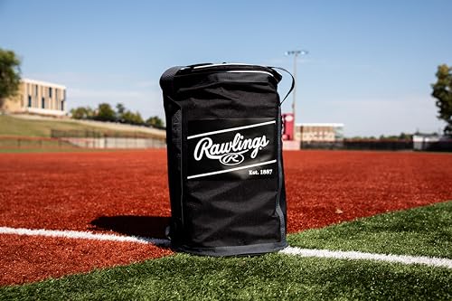 Rawlings | Soft Sided Ball Bucket Bag | Baseball/Softball | Multiple Options - color: 6 Dz. - Black/Grey