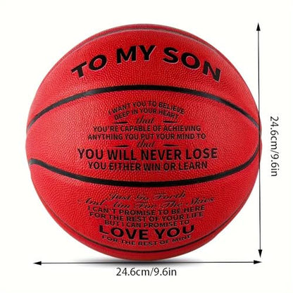 Special Basketball to Show Your Son How Much You Love Them for Kids!International Standard Size(Without a Pump)