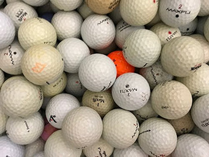 Nitro Shag Practice Golf Balls Bag with Assorted Golf Ball Brands and Models Grade AA for Practice - 96 Balls - Assorted (PRAC96ONB)