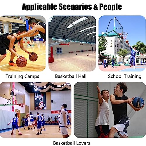 Basketball Shot Returner Hanging Basketball Return Attachment for Hoop,Large Basketball Return System Rotatable 180°, Basketball Shooting Practice Net