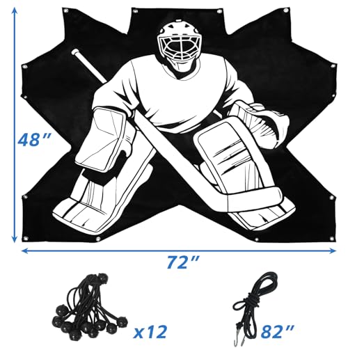 7-Hole Hockey Shooting Target: Accuracy Trainer Pad for Goalie Practice