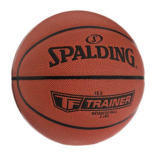 Spalding TF-Trainer Weighted Basketballs |Improve Dribbling & Passing Strength| Available in 3 or 6 Pound Weights - color: 3 Pound - Brown, size: Size 6 - 28.5"
