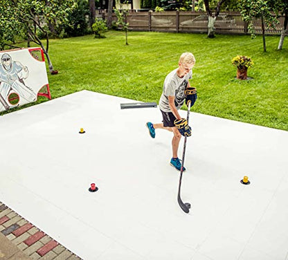 Hockey Revolution Lightweight Stickhandling Training Aid, Equipment for Puck Control, Reaction Time & Coordination - Light, Portable & Adjustable - Drill Cones