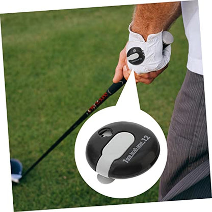 INOOMP Golf Scoring Device High Precision Counter Clip for Golfing Material Score Tracker Battery Easy Reset Golf Score Counter White