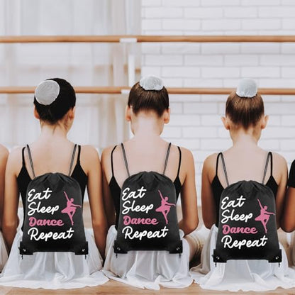 Windyun 16 Pcs Ball Drawstring Backpack Bulk Lightweight Draw String Bags Cinch Bags Drawstring Cinch Sack Tote(Dance) - style: Dance