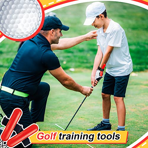 2 Pcs Golf Swing Training Golf Wrist Trainer Golf Aid Trainer Chipping Wristband Wrist Golf Training Equipment Golf Gadgets Alignment Practice Tool for Club Golf Beginners Better Impact Position
