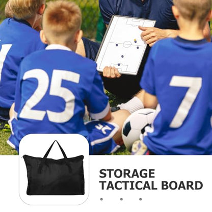 Soccer Coaching Board Storage Bag - Portable Coaches Carry Organizer with Handle - Oxford Fabric Sports Board Protective Tote for Team Games Training