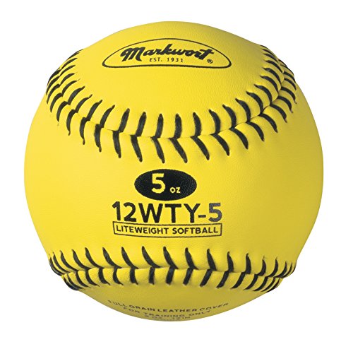 Markwort Lite Weight and Weighted Leather Softball - size: 5-Ounce