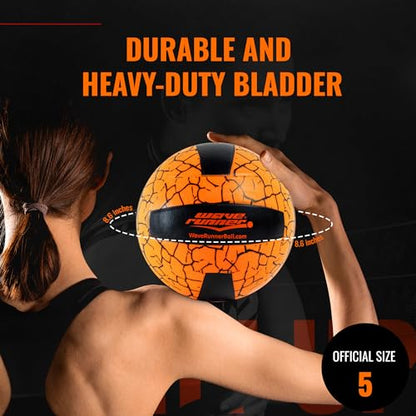 Wave Runner LED Glow in The Dark Volleyball - Light Up Beach Volley Ball Gifts for Teen Girls, Kids Ages 8-15 | Outdoor Sports Gear Accessories for Night Play