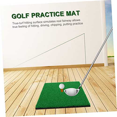 Portable Golf Hitting Mat Practice Grass Pad for Training -Turf for Realistic Swing Convenient for Beginners and Professionals -Deformation Design