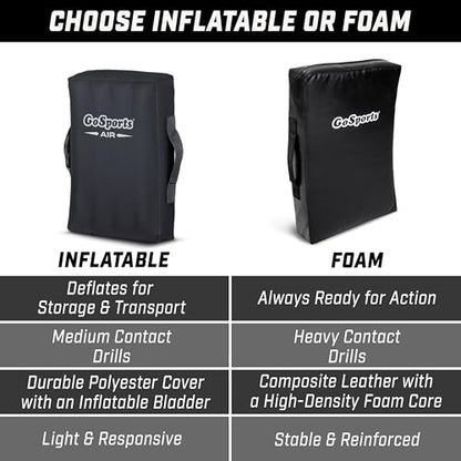 GoSports Inflatable Blocking Pads - Choose Your Size - Training Equipment for Basketball, Football, Lacrosse, Martial Arts & More