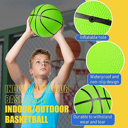 Jerify 12 Pack Official Size Rubber Basketballs for Kids Child Junior Youth Indoor Outdoor Sports Basket Balls with Pump Back to School Student Gifts Operation Christmas Bulk Items - size: Size 5, 27.5"