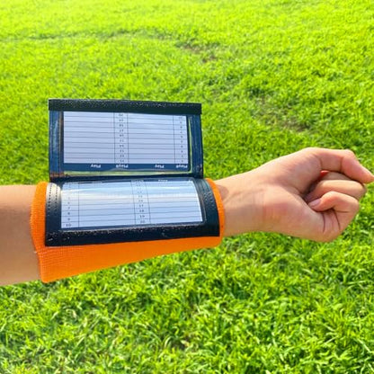 Football Play Wristbands, Triple Window Youth QB Wristband Playbook, Quarterback Wrist Bands for Plays, Softball Wristbands for Signs