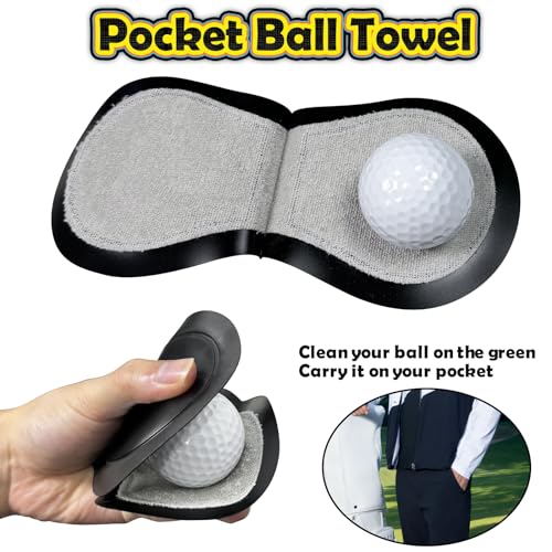 Golf Cart Ball Washer and Club Cleaner Kit with Mounting Bracket, Golf Ball Washer Cleaner for EZGO, Club Car, Yamaha, Advanced EV, Star EV, Universal & Detachable