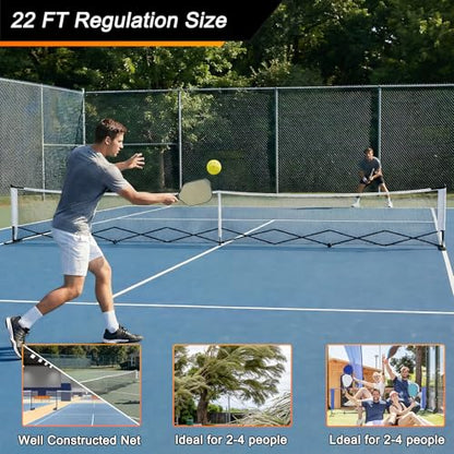 Generic Portable Ball Net Frames with Wheels Movable Net Posts Aluminum Alloy Retractable 22ft for Backyards Driveways & Garages