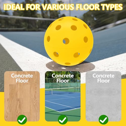 6 Pack Sports Outdoor Pickleballs - 40 Pickleball Balls - USA Pickleball Balls (USAPA) Approved - Official US Open Ball - color: Yellow, style: 24 - Pack