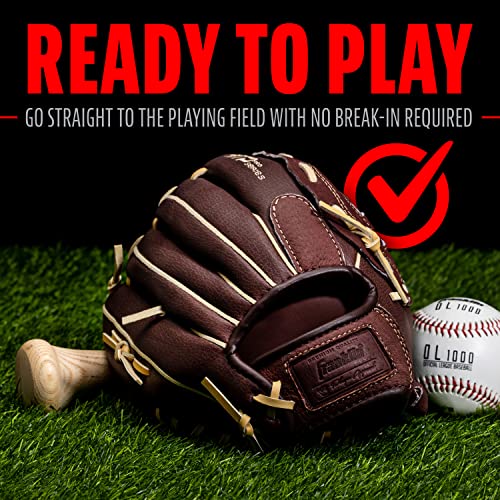 Franklin Sports Baseball Gloves - RTP Pro Adult + Kids Baseball Mitt - Outfield + Infield Gloves