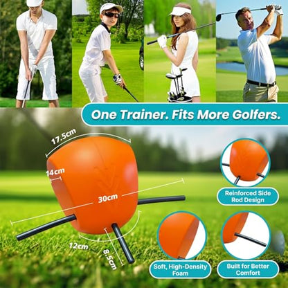 Connector Golf Swing Trainer for Posture Correction and Arm Alignment, Golf Training Aid for Proper Swing Mechanics, Golf Swing Ball Training, Golf Connector Ball Practice, All Skill Levels