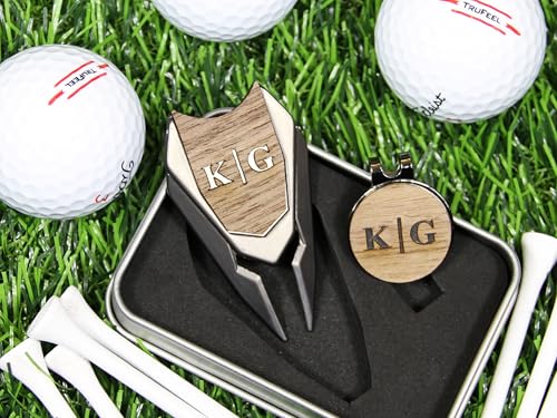 Personalized Divot Tool and Ball Marker Set – Personalized Golf Gift Set – Bulk Golf Gift for High School & University Teams, Senior Night, Banquets, Golf Tournament Gifts
