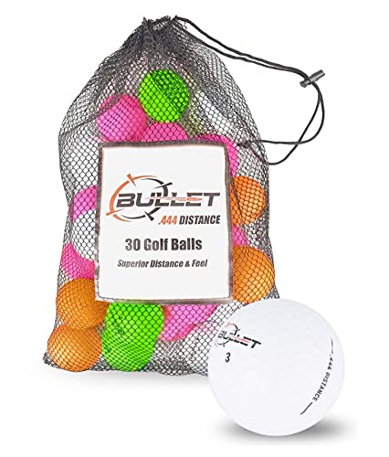 Bullet .444 Distance Golf Balls [30-Ball] - color: Multi-Colored, size: Pack of 3