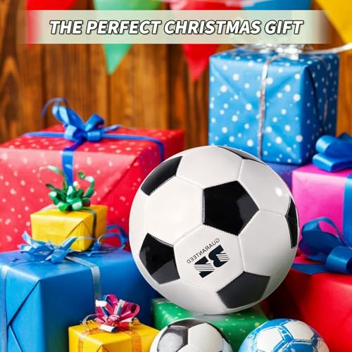 Soccer Ball with Pump Deflated OperationChristmasChild Bulk Items Soccer Balls Size 5 Bulk for Adults Christmas Charity Training Game Gifts Ideal for OCC Shoeboxes Soccer Coaches Fans