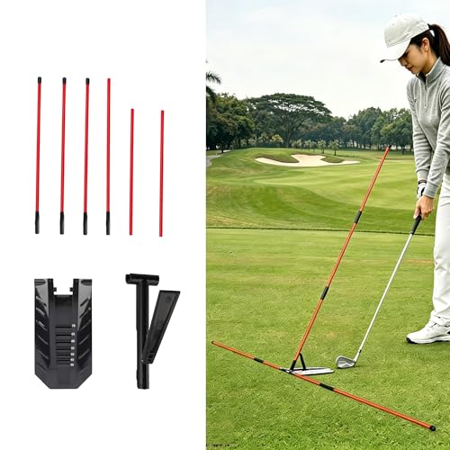 WIGERLON Premium Golf Alignment Stick Holder - Blue Brick Golf Swing Path Trainer & Alignment Tool,Swing Trainer Practice Teaching Aid Driving Range for Aiming, Putting, Swing