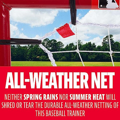 Franklin Sports Baseball Rebounders + Pitchback Nest - Pitch Return Trainer + Rebound Net with Attachable Pitching Target- All Angle Fielding Rebound Net for Grounders + Pop Flies