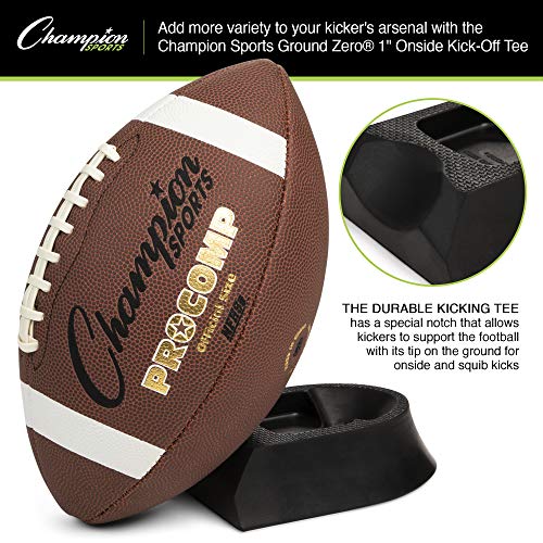 Champion Sports Football Kicking Tee – Heavy-Duty Kickoff Tee in Multiple Styles & Sizes - style: Onside Kicking Tee (1 Inch)