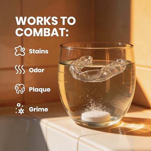 Coffee and Tea Retainer Cleaner Tablets, Removes Odors, Stains, and Plaque, 4-Month Supply, Denture Cleanser for Caffeine Enthusiasts, 120 Tablets by M3 - size: 120 Count (Pack of 1)