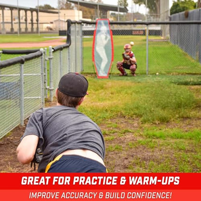 GoSports Baseball & Softball Xtraman Dummy Batter Pitching Training Mannequin - Practice Pitching Aid for Improved Accuracy and Safety - style: Baseball