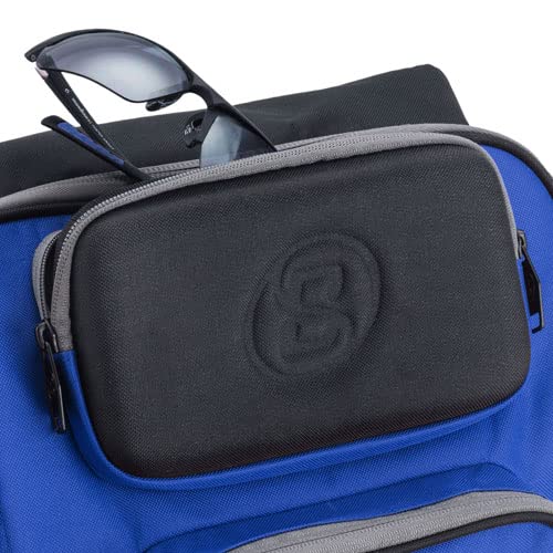 Tournament Backpack Baseball Bag, Large Capacity Bat Holder, Softball Bag with Shoe Compartment and Fence Hook, Royal/Black