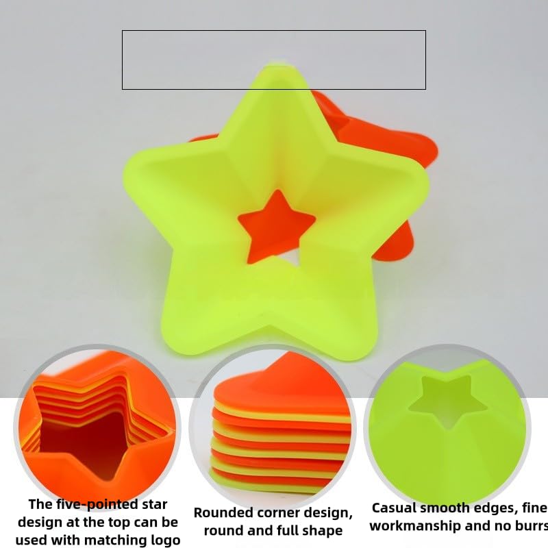 10pcs Agility Soccer Disc Cones Flexible Football Training Cones Field Cone Markers for Training Football Soccer Basketball Coaching Practice Equipment