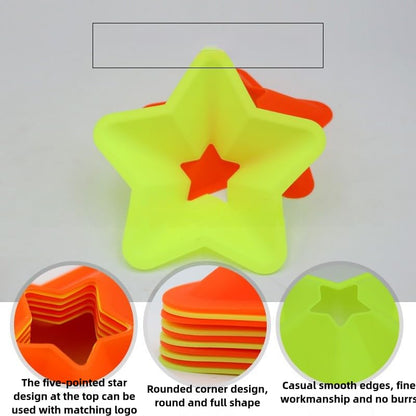 10pcs Agility Soccer Disc Cones Flexible Football Training Cones Field Cone Markers for Training Football Soccer Basketball Coaching Practice Equipment